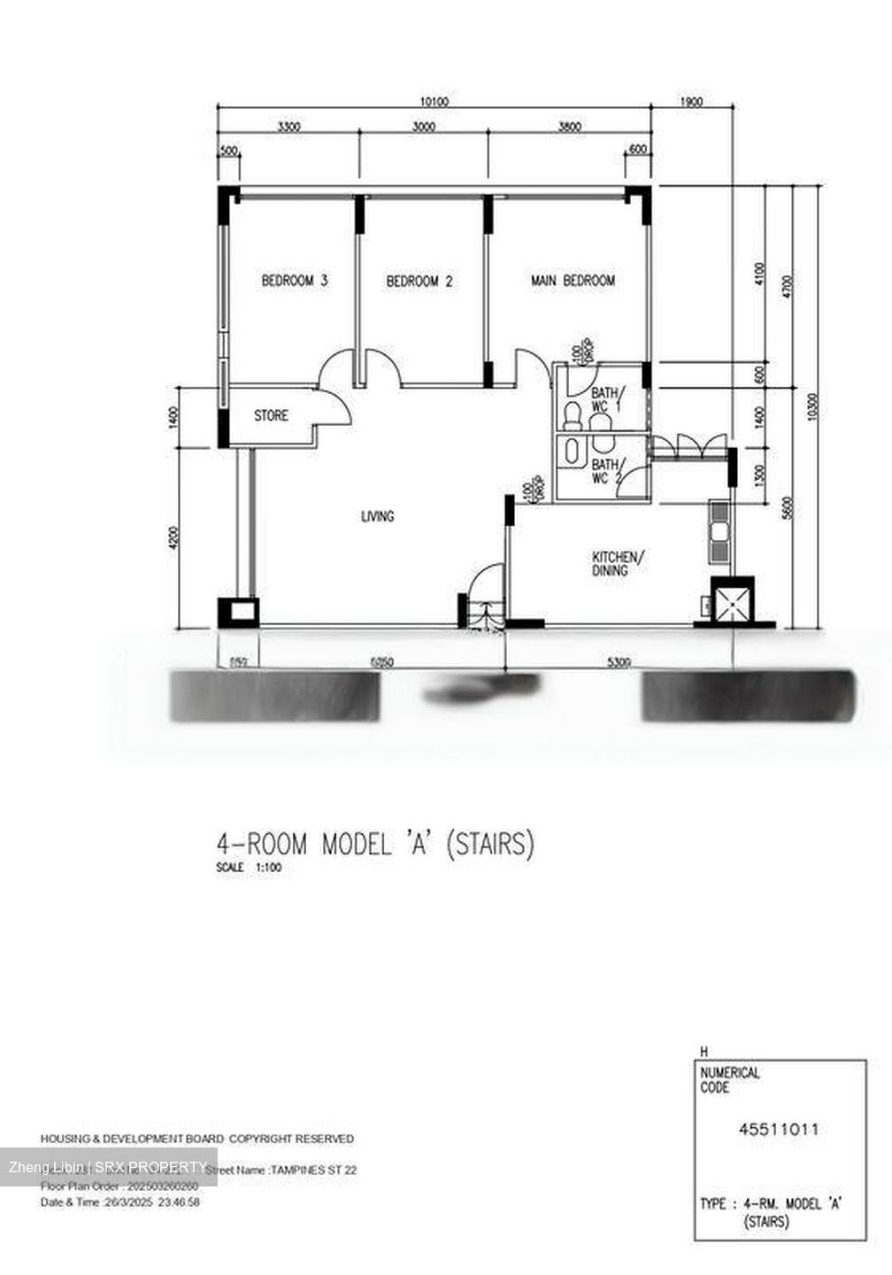 Blk 281 Tampines Street 22 (Tampines), HDB 4 Rooms #484464311